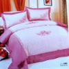 fly-em083 embroidery  bedding set/duvet cover /cotton bedding set /embroidery comforter set