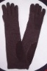 G-007 ladies' knitted fashion glove/mitten, jacquard, arm warmer