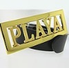 Custom  Belt Buckle (Gold Plated Letters)