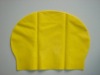 yellow adults' latex swimming cap, swim cap, sport cap