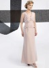 Sexy A-line V Neck Embroideried Long Mother of Bride Dresses