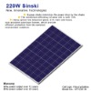 220W PV Panel