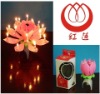 flower music candle