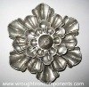 stamped iron flowers & leaves ( wrought iron components)