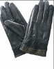 Lambskin leather gloves