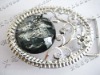 Fashion buckle, Fashion oval crystal belt buckles