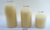 pillar ivory candle