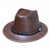 leather cowboy hat