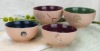 stoneware bowl with decal design