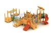 wooden outdoor  playground