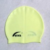 Simple color printing silicone swimming cap