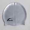 Simple color printing silicone swimming cap