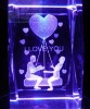 3D laser crystal craft,crystal cube