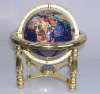 Gemstone globe table stand