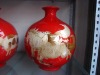 Straw picture ceramics vase