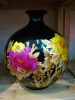 Straw picture ceramics vase