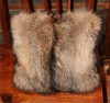 Raccoon Fur Pillow