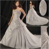 Strapless Taffeta  Wedding Dress  ZJ154