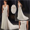 Strapless Chiffon&Satin Wedding Dress  ZJ141