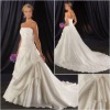 Strapless Satin  Wedding Dress  ZJ134