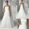 Strapless  Satin and Tull Wedding Gown  KL011