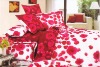 Reactive printed Twill bed sheet