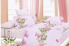 Reactive printed Twill bed sheet