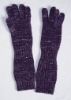 G-042 knitted fashion glove/mitten, jacquard, arm warmer