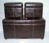 2012 new design leather ottoman