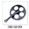 Steel salable chainwheel and crank