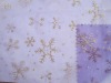 SJHX004Organza bronzed christmas decoration fabric