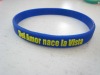 Promotional silicone bracelets logo embossed