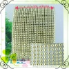 24 rows gold plastic trimming mesh