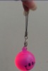 flashing ball key chain with smile face