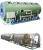 Vacuum cooling spray and cooling water pipe plastic machine