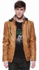 pu leather jacket(pu jacket,mens leather jacket)(09768)