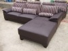 leather & fabric sofa