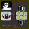 6LED white festoon bulb