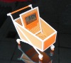 shopping cart   penholder clock