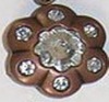 flower shape Arcylic button