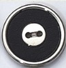 Imitation leather cloth button