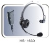 Light duty headset for two way radio