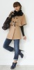 Goelia new arrival rabbit fur collar wool lady coat