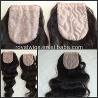 Cheap brazilian hair top silk base closures