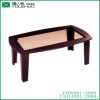 Antique long wooden coffee tables with glass YZ03