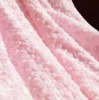 solid rose fleece blanket