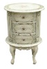 handpainted antique cream bedroom bedstand