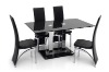 metal glass dining tablemodern dining set