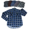 Men's Fashion Print Check Shirt