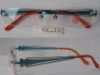 rimless eyewear glasses frame